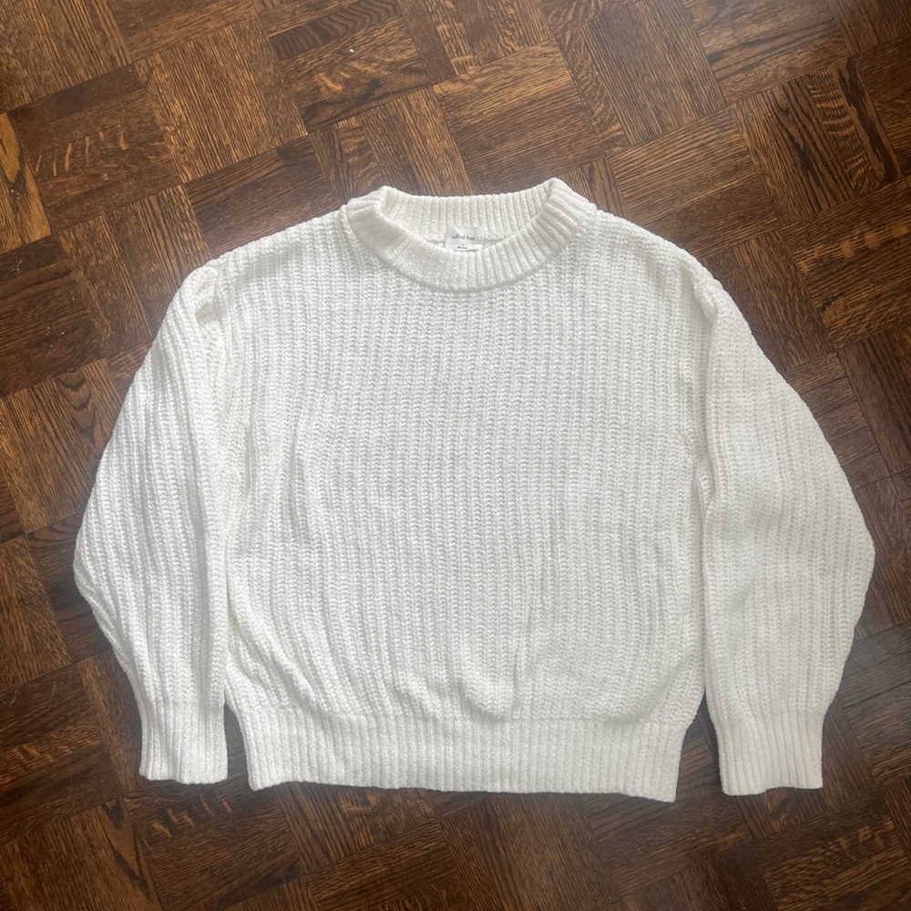 Wilfred Free Ivory Knit Pullover